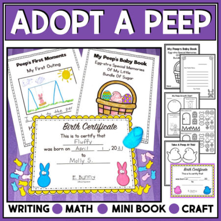 Adopt a peep spring writing project