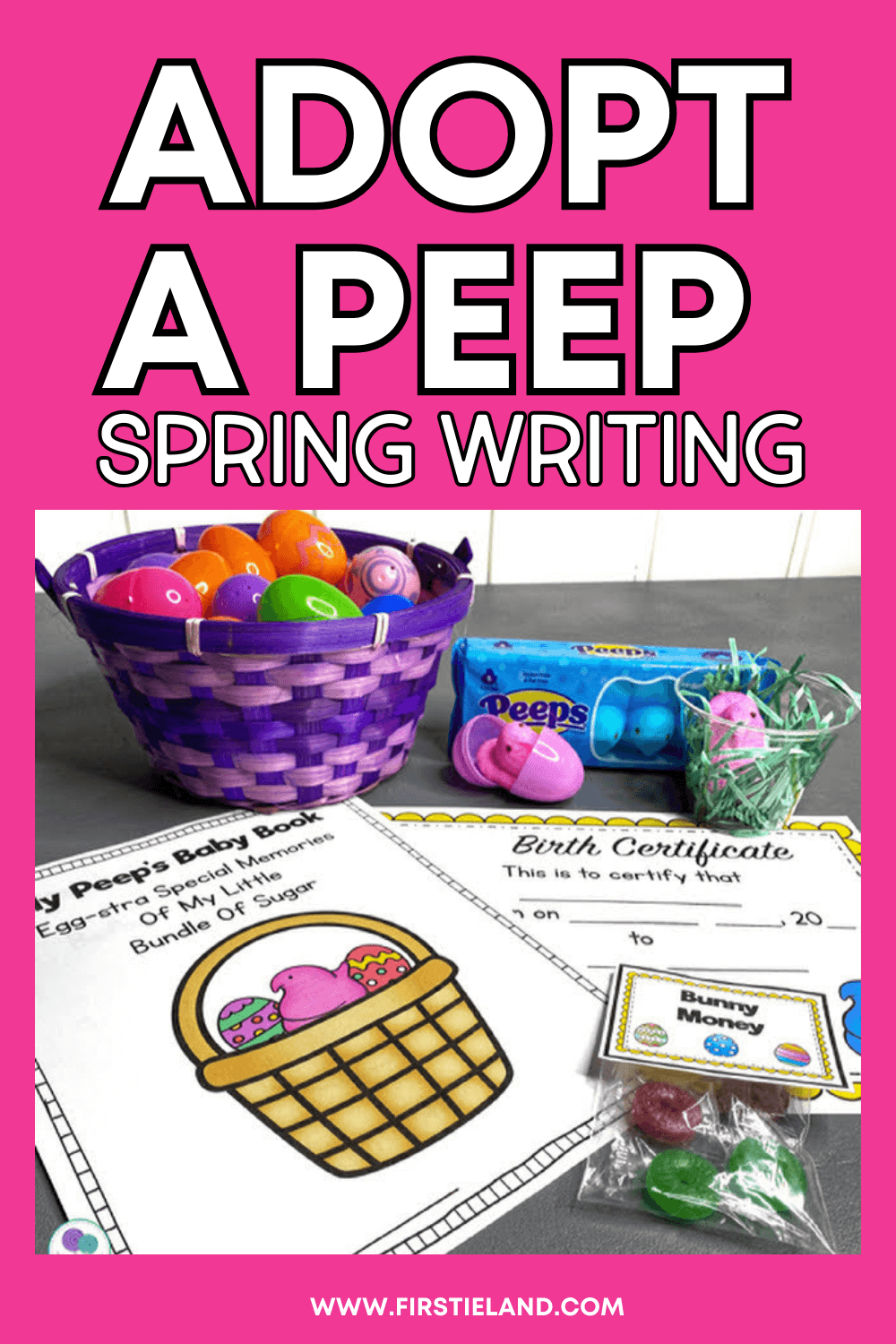 Adopt A Peep - The Best Easter Classroom Activity - Firstieland - First ...