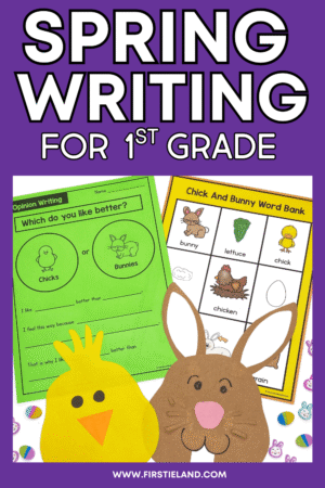 Spring writing prompts and center ideas for first grade