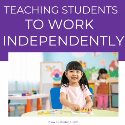 Teaching students to work independently