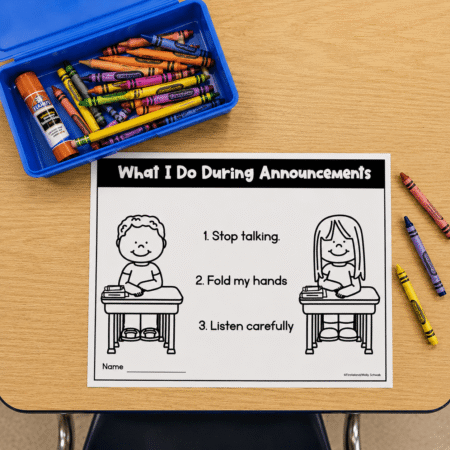 First grade classroom routines and procedures slides