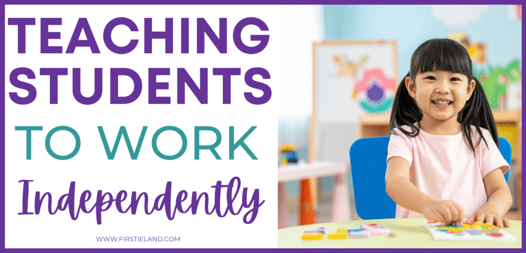 Teaching students to work independently