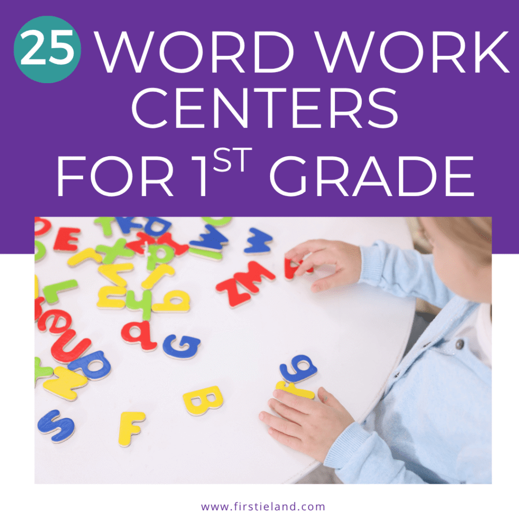 Word work centers for first grade