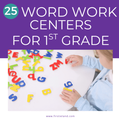 Word work centers for first grade