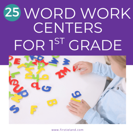 Word work centers for first grade
