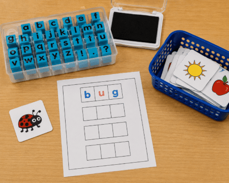 Word work centers for first grade