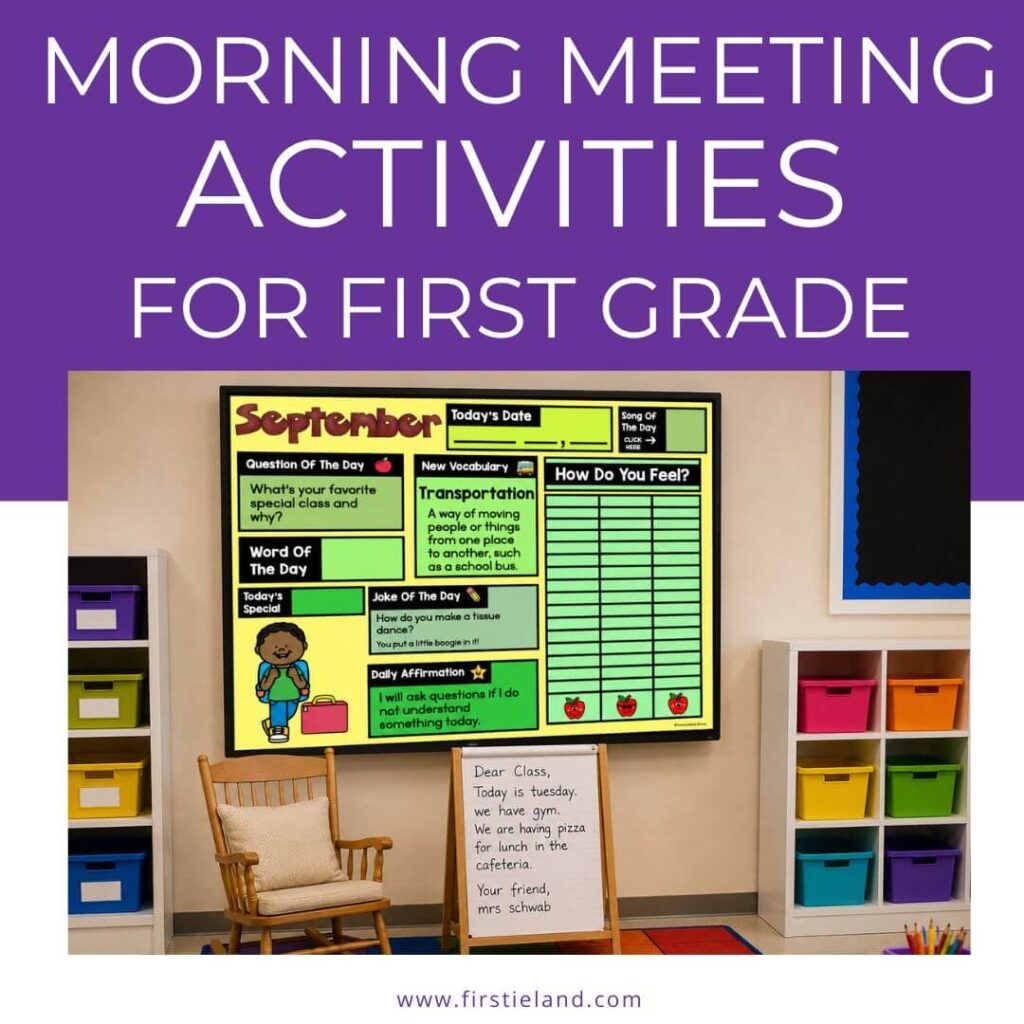 Morning meeting activities for first grade