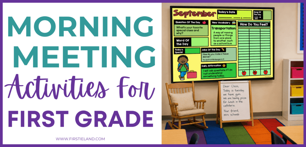 Morning meeting activities for first grade