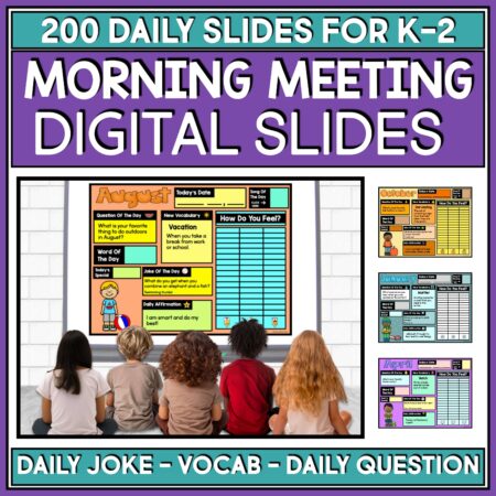 Morning meeting slides 1st grade