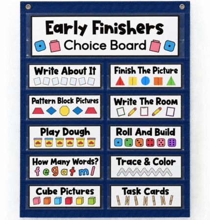 Early finisher activities for first grade
