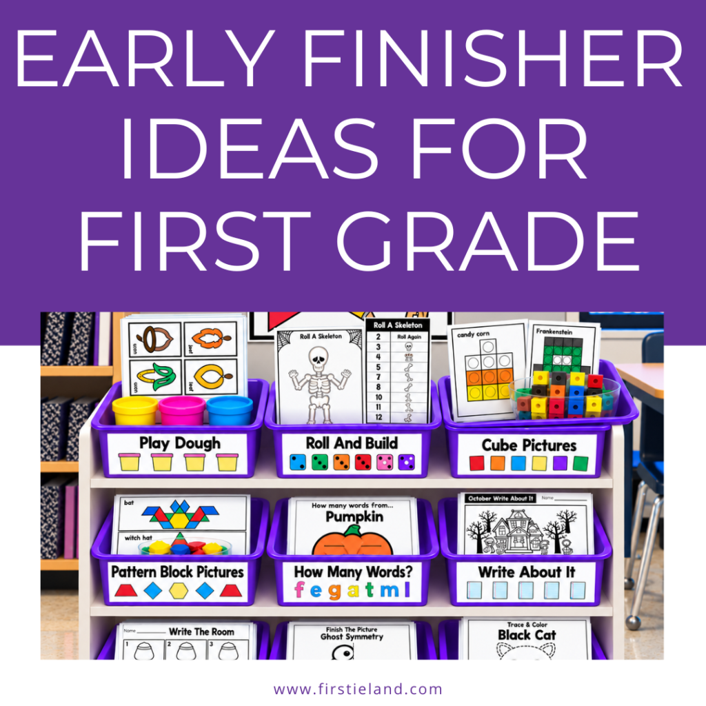 Early finisher activities for first grade