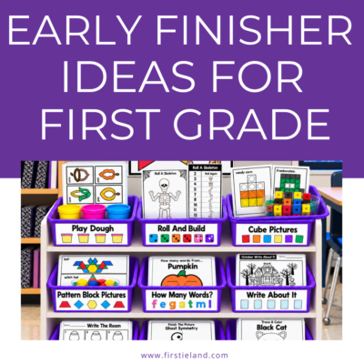 Early finisher activities for first grade