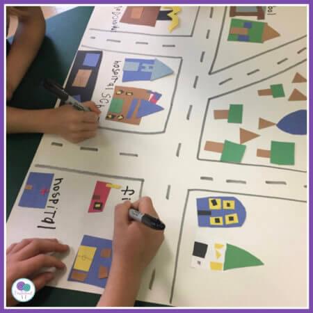 Map skills for kindergarten and first grade with Me On The Map. Includes a free flip book.