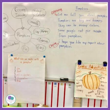These pumpkin activities are perfect for kindergarten or first grade kids and includes the life cycle of a pumpkin, crafts, anchor charts and more.