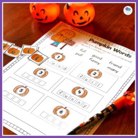 Halloween literacy activities for first grade kids. 