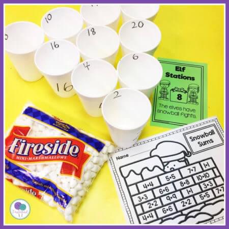 Bring the magic of Christmas to your classroom with these fun elf classroom activities! Your kindergarten or first grade students will love applying to be one of Santa's North Pole elves. Afterward, spend the day at the North Pole with 8 hands on stations where kids will try out different elf jobs! Take a peak at all the fun your kids will have as they bake cookies, feed the reindeer, wrap gifts, make Christmas cards and more! #firstieland #elfactivities #elfontheshelf