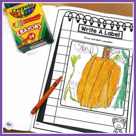 October writing journals for first grade
