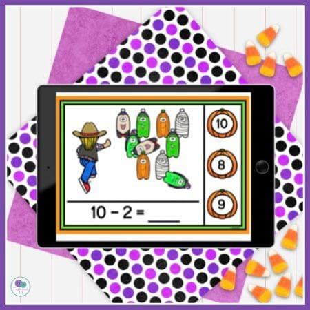 Halloween themed boom cards