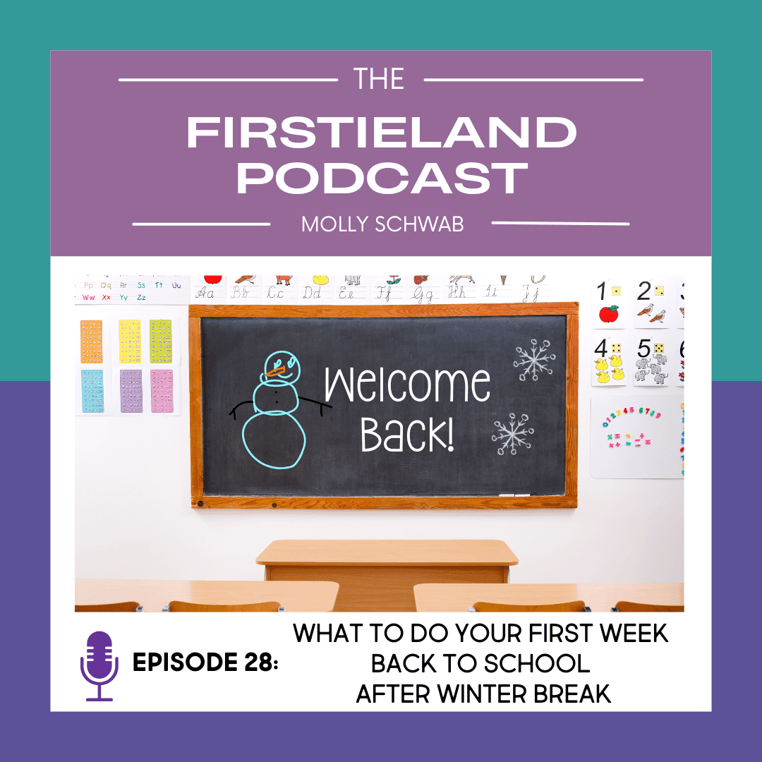 Back to school after winter break ideas for first grade